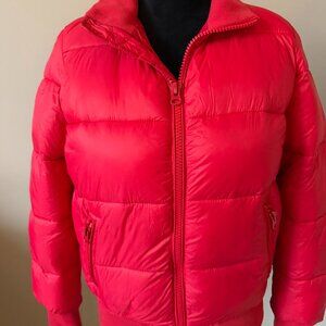GAP XSmall Pink Quilted Puffer Jacket Zip